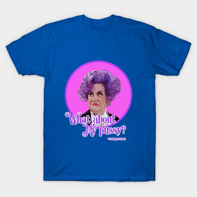 Mrs Slocombe T-Shirt by Camp.o.rama